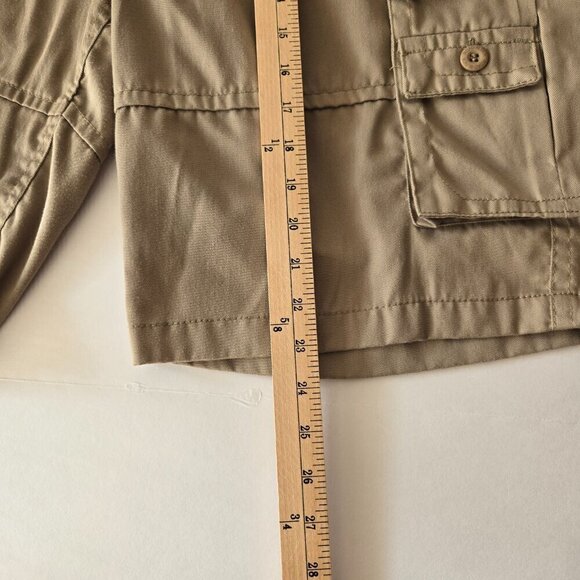 Roadblock Men's Khaki Cargo Multi-Pocket Shorts Size 32 - Picture 9 of 15